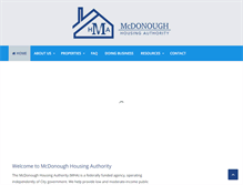 Tablet Screenshot of mcdonoughha.org